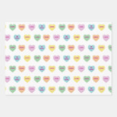 Colorful Conversation Hearts Inpakpapier Vel (Voorkant)