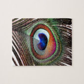 Colorful Copper Peacock Feather Legpuzzel (Horizontaal)