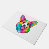 Colorful Corgi Deurmat (Schuin)