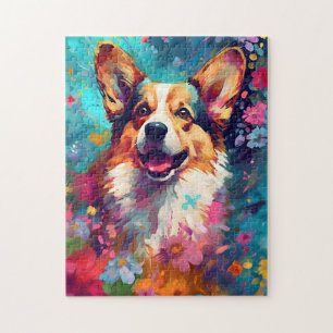 Colorful Corgi Legpuzzel