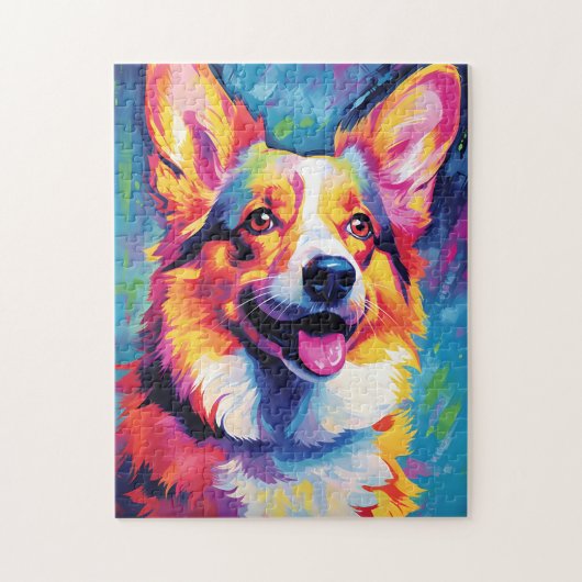 Colorful Corgi Legpuzzel (Verticaal)