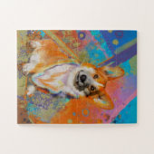 Colorful Corgi Painting Legpuzzel (Horizontaal)