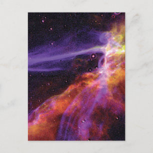 Colorful Cosmic Cignus Supernova Blast Wave Briefkaart