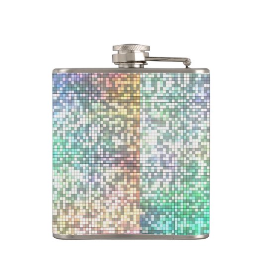 Colorful Cosmos Tile Mosaic Heupfles (Achterkant)