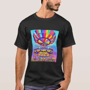 Colorful County Fair Pop Graphics  Retro S T-shirt