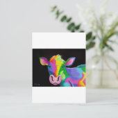 Colorful Cow Briefkaart (Staand voorkant)