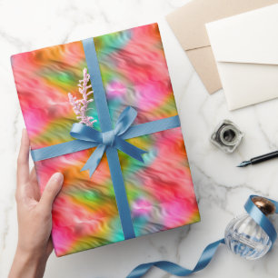 Colorful Crane Flower Wavy Texture Cadeaupapier
