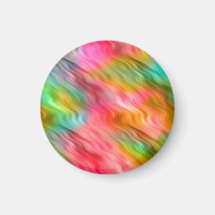 Colorful Crane Flower Wavy Texture Magneet
