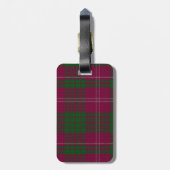 Colorful Crawford Tartan Pset Bagagelabel (Achterkant verticaal)