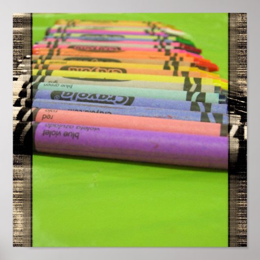 Colorful Crayons Poster (Voorkant)