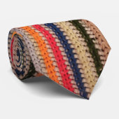 Colorful Crochet Print Stropdas (Opgerold)