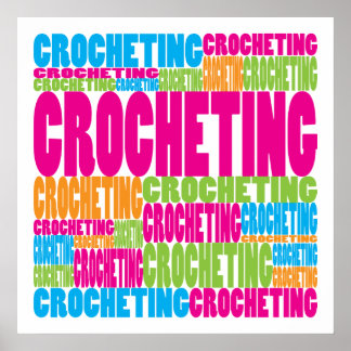 Colorful Crocheting Poster