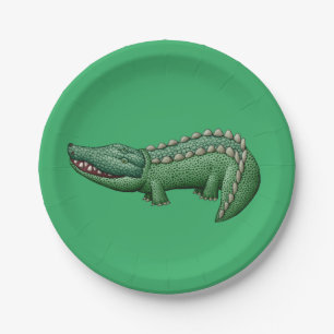 Colorful Crocodile Paper Bord