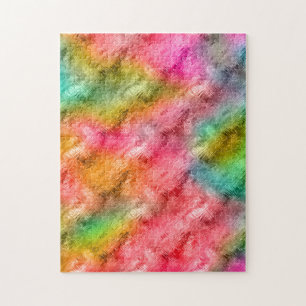 Colorful Crystal Glass Patroon Legpuzzel