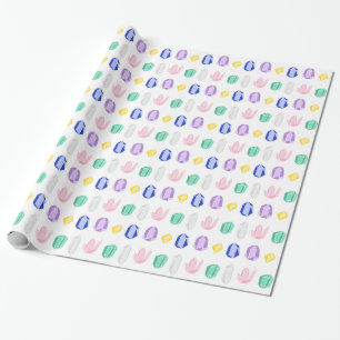 Colorful Crystals Patroon Cadeaupapier