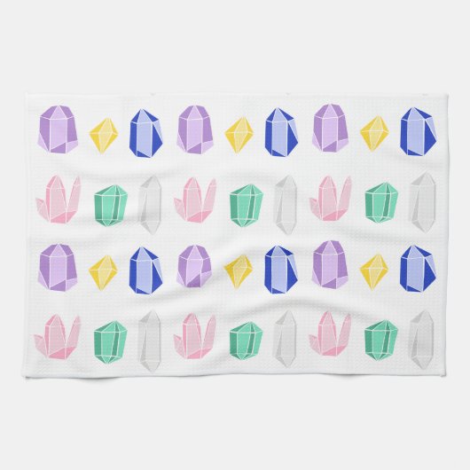 Colorful Crystals Patroon Theedoek (Horizontaal)