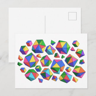 Colorful Cubes Briefkaart