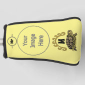 Colorful Cumberland Slider Turtle Monogram Golfheadcover (Voorkant)