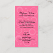 Colorful Cupcake Bakery Visitekaartje (Achterkant)