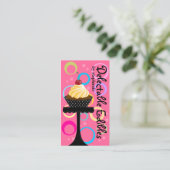 Colorful Cupcake Bakery Visitekaartje (Staand voorkant)