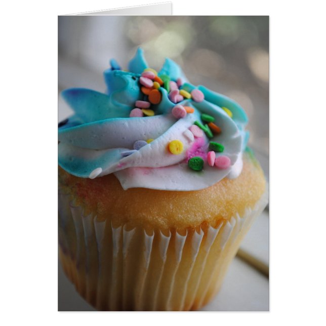 Colorful Cupcake-fotokaart (Voorkant)