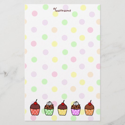 Colorful Cupcakes Briefpapier (Voorkant)