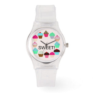Colorful Cupcakes - Gepersonaliseerd Horloge