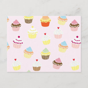 Colorful Cupcakes Patroon Briefkaart
