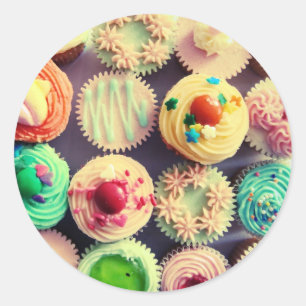 Colorful cupcakes sticker