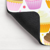 Colorful Cupcakes (wit) Muismat (Hoek)