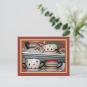 Colorful Cups Briefkaart (Staand voorkant)