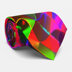 Colorful curved triangles or colored undulations. stropdas