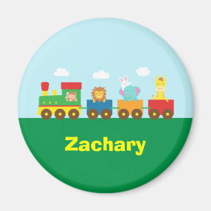 Colorful Cute Animals Train for Kids Magneet