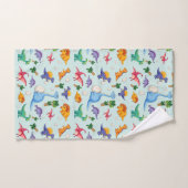 Colorful Cute Dinosaur Pattern Bad Handdoek (Handdoek)