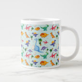 Colorful Cute Dinosaur Pattern Extra Grote Beker (Rechts)