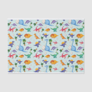 Colorful Cute Dinosaur Pattern Tissuepapier