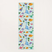 Colorful Cute Dinosaur Pattern Yogamat (Achterkant)