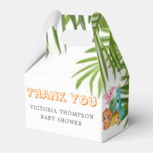 Colorful Cute Dinosaurs Baby shower Bedankdoosjes
