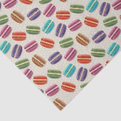 Colorful Cute Macaroons Patroon Tissuepapier (Detail)