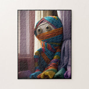 Colorful Cute Mummy Jigzaag Puzzle Legpuzzel
