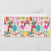 Colorful Cute Retro Flowers Gift Voucher (Achterkant)