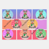 Colorful Cute Winter Inpakpapier Vel (Voorkant 2)