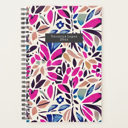 Colorful Cutouts Botanische Patroonplaat Planner (Voorkant)