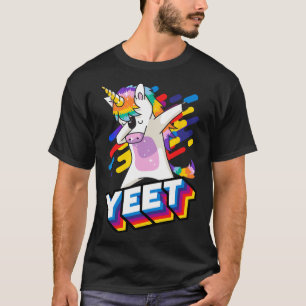 Colorful Dabbing Dansende Unicorn Celebration Yet T-shirt