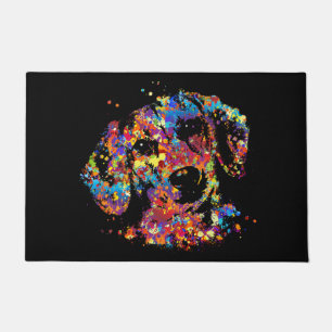 Colorful Dachshund dog - Doxie Deurmat