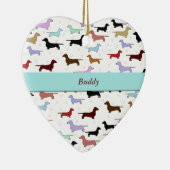 Colorful Dachshund Ornament (Rechts)