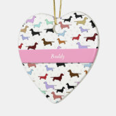 Colorful Dachshund Ornament (Links)