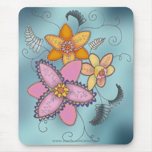 Colorful Daffodils Mousepad Muismat (Voorkant)