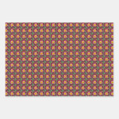 Colorful Dahlias Floral Pattern Inpakpapier Vel (Voorkant 2)