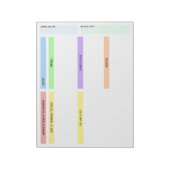 Colorful Daily Planner Notitieblok (Gedraaid)